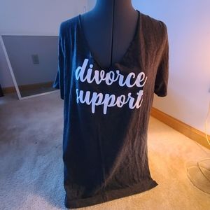 Divorce Support T-Shirt Tee Shirt Divorced Large